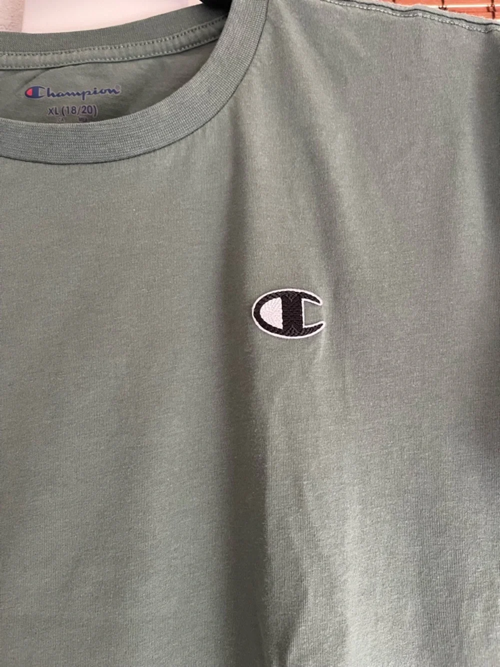 Champion Men's Short Sleeve Crewneck T-Shirt - Sage Green - Picture 2 of 7